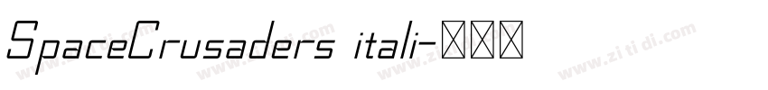 SpaceCrusaders itali字体转换 SpaceCrusaders itali字体转换